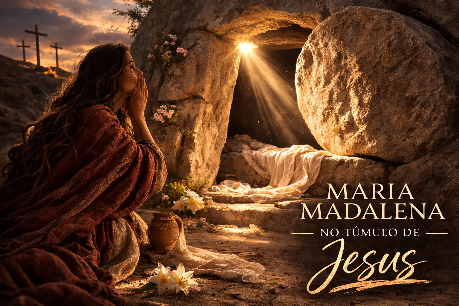 Maria Madalena no túmulo de Jesus